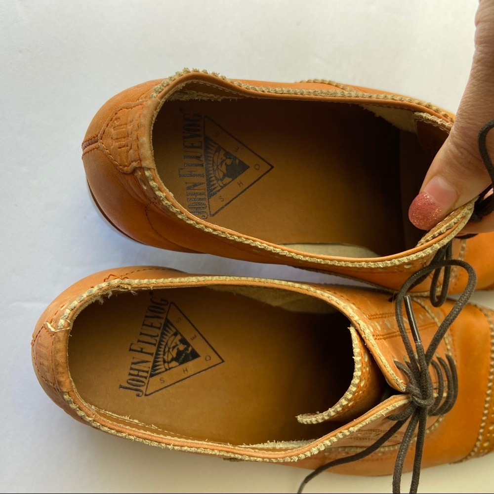 John Fluevog Brandenburg capped toe brogue shoes - Picture 8 of 8